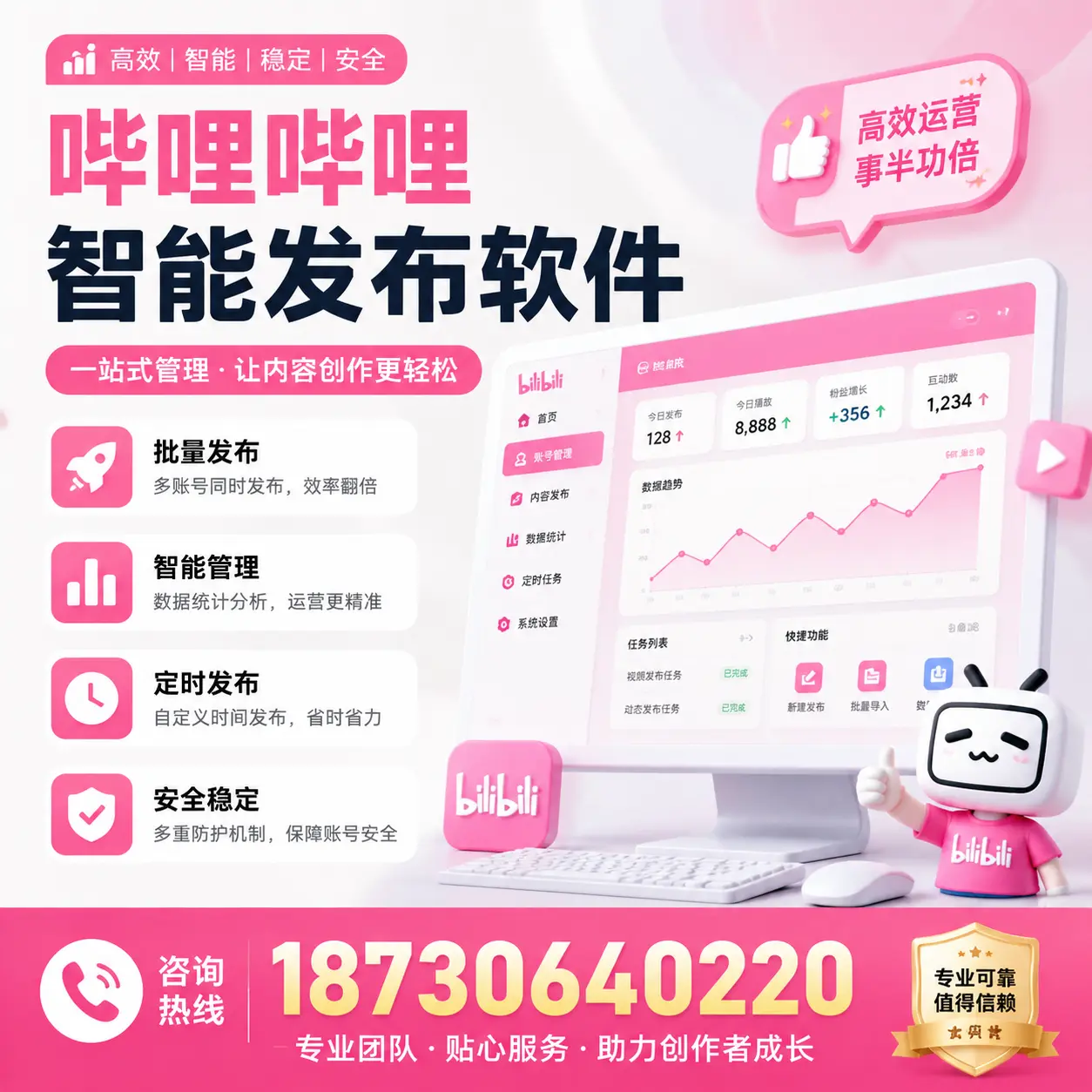 如何评估哔哩哔哩智能发布软件的ROI?金昌 企业必读