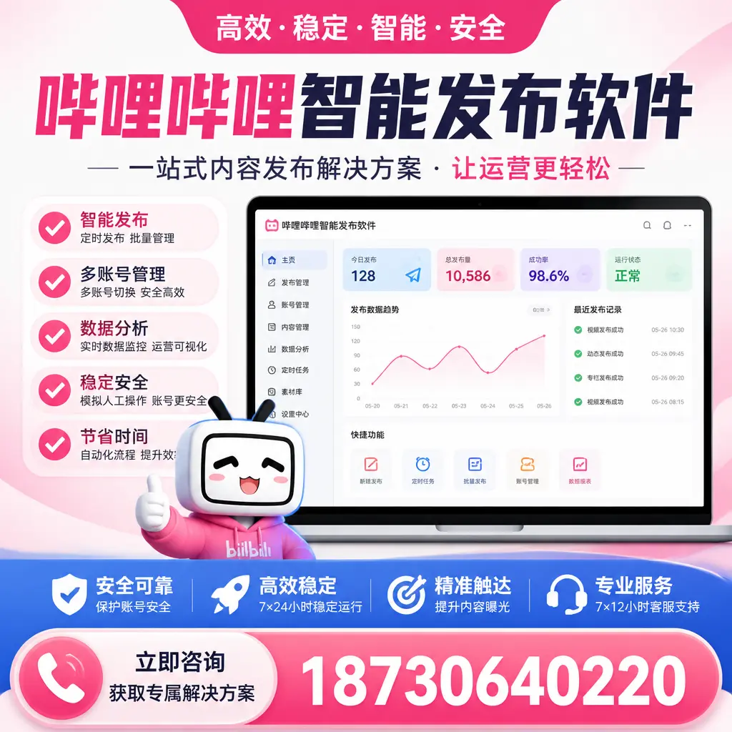 哔哩哔哩智能发布软件选型对比：哪个更适合 金昌 的你？
