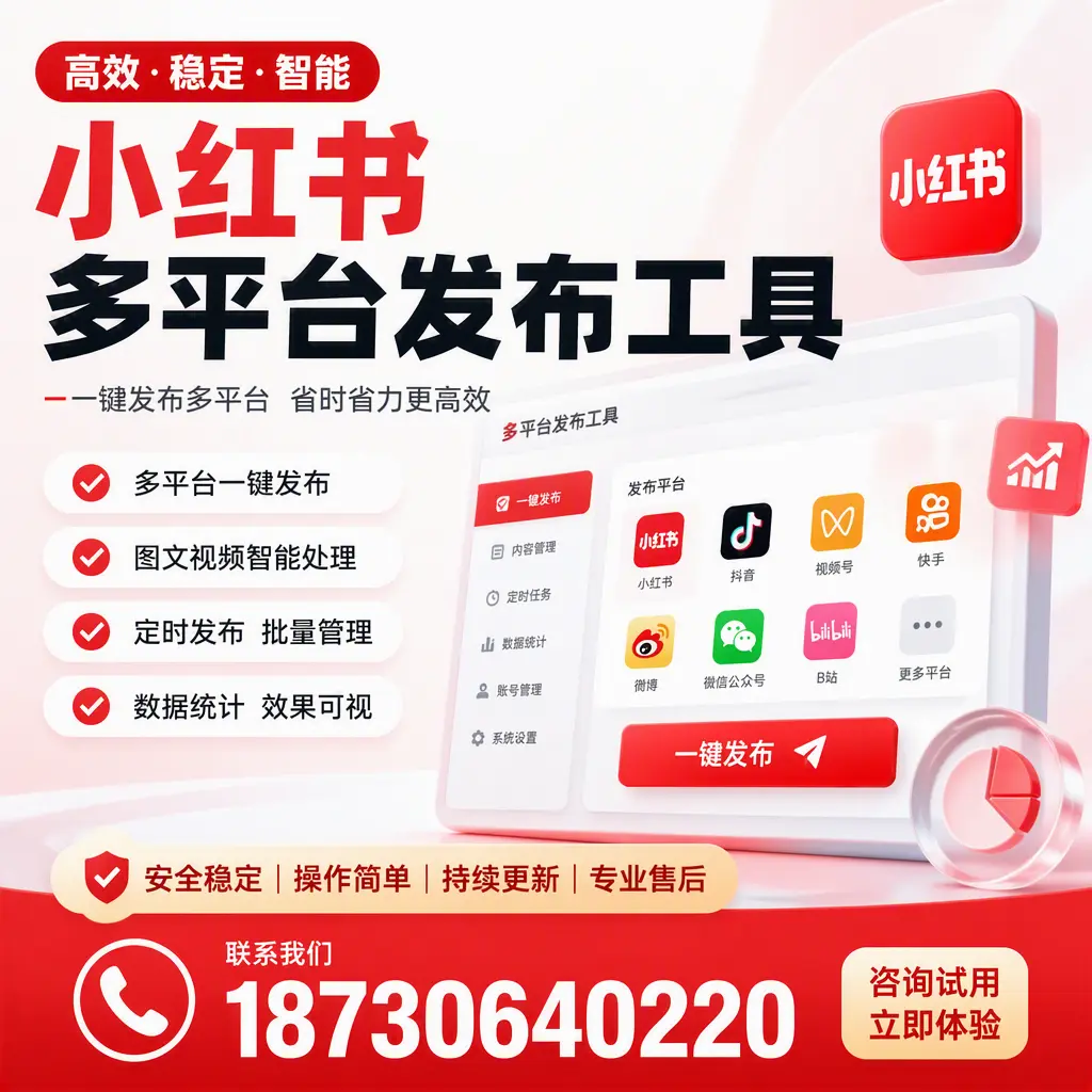 小红书多平台发布工具在 金昌 的应用与优势解析